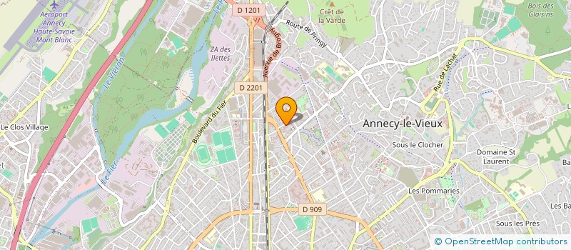 localisation de l'entreprise ESPOIR-EMPLOI à ANNECY