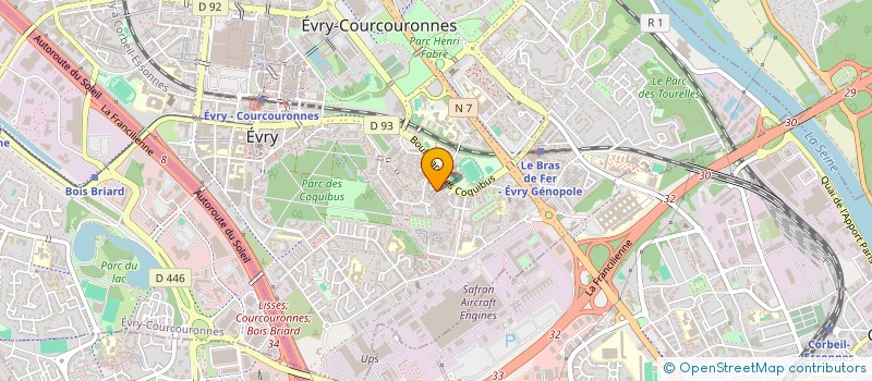 localisation de l'entreprise ESPOIR EN TOIT MICRO-STRUCTURES à EVRY-COURCOURONNES