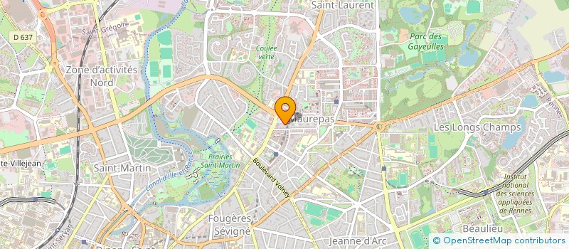 localisation de l'entreprise ESPOIR ET ENTRAIDE SCOLAIRE à RENNES