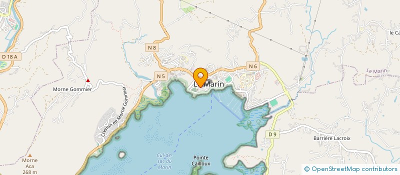 localisation de l'entreprise ESPOIR ET VIE DU MARIN à LE MARIN