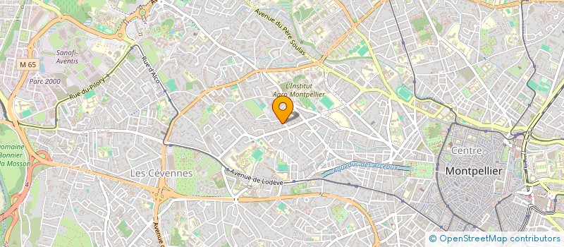 localisation de l'entreprise ESPOIR ET VIVRE à MONTPELLIER