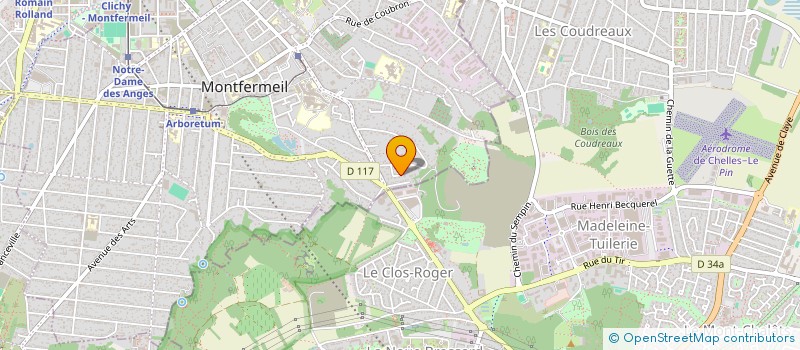 localisation de l'entreprise ESPOIR FEMININ FOOTBALL CLUB à CHELLES