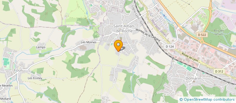 localisation de l'entreprise ESPOIR FUTSAL 38  SAINT-ALBAN-DE-ROCHE