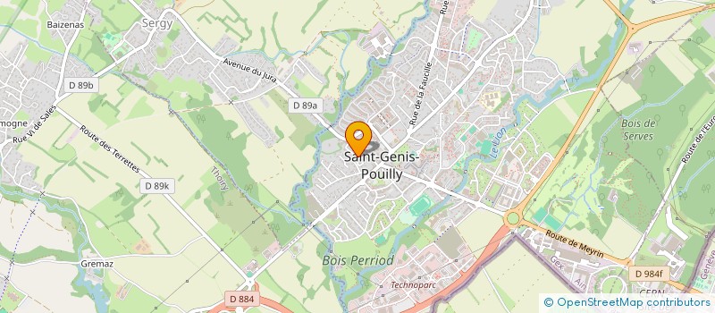 localisation de l'entreprise ESPOIR GESSIEN à SAINT-GENIS-POUILLY