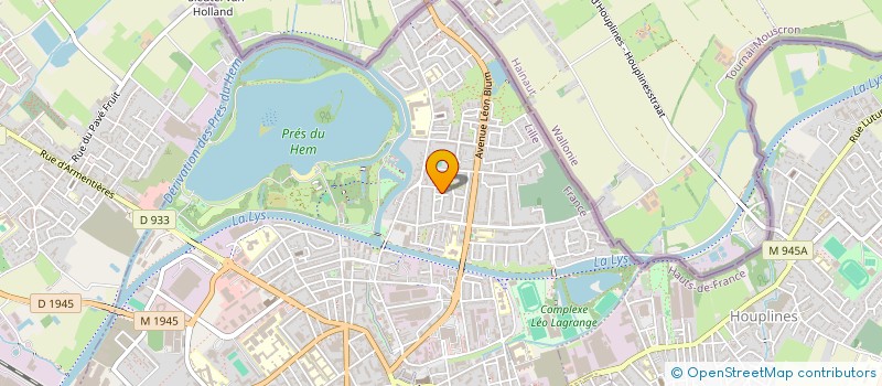 localisation de l'entreprise ESPOIR GYMNIQUE ARMENTIEROIS à ARMENTIERES