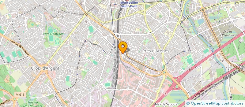 localisation de l'entreprise ESPOIR HERAULT à MONTPELLIER
