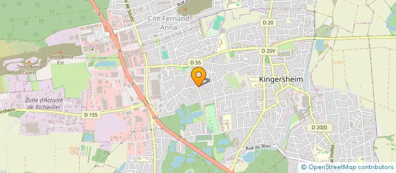 localisation de l'entreprise ESPOIR IMMOBILIER  KINGERSHEIM