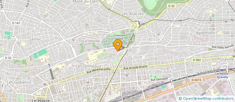 localisation de l'entreprise ESPOIR MARE ROUGE à LE HAVRE