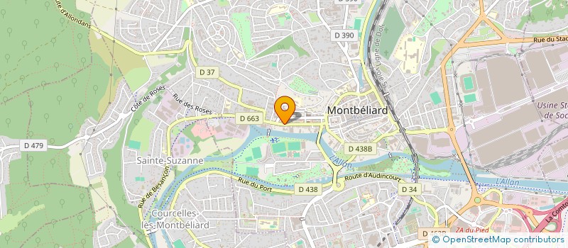 localisation de l'entreprise ESPOIR PAYS DE MONTBELIARD à MONTBELIARD