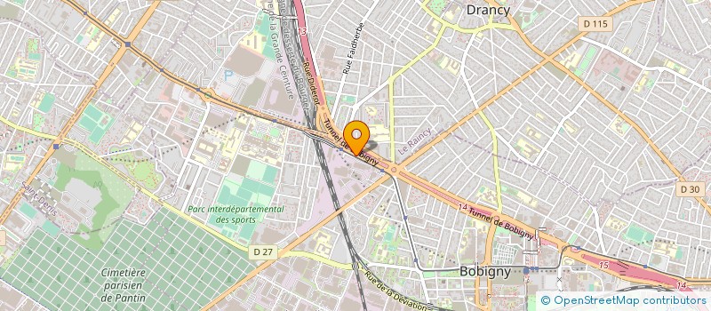 localisation de l'entreprise ESPOIR PLUS SERVICES  BOBIGNY