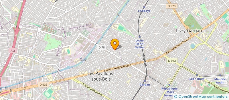 localisation de l'entreprise ESPOIR POUR L'AVENIR  LES PAVILLONS-SOUS-BOIS