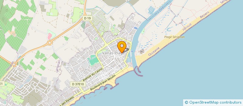 localisation de l'entreprise ESPOIR POUR L ENFANT VALRAS PLAGE 38 002  VALRAS-PLAGE