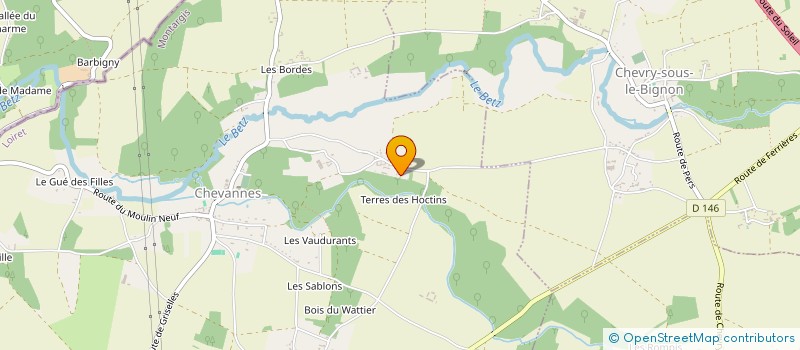 localisation de l'entreprise ESPOIR REUNION à CHEVANNES