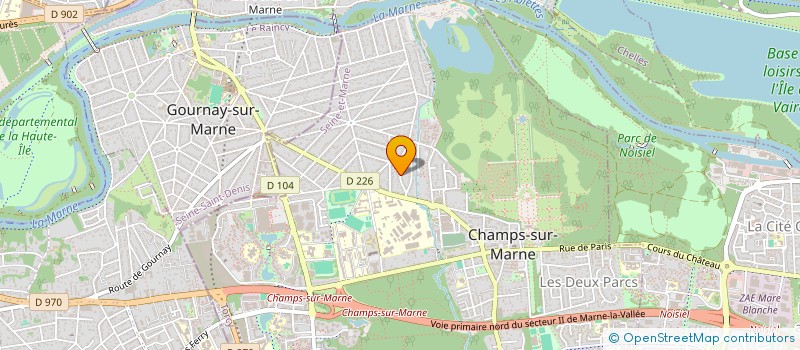 localisation de l'entreprise ESPOIR SANS FAIM  CHAMPS-SUR-MARNE