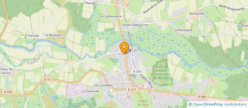 localisation de l'entreprise ESPOIR SPORTIF DE L'AY  LESSAY