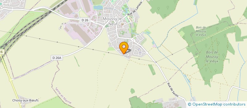 localisation de l'entreprise ESPOIR SPORTIF DE MOUSSY LE NEUF  MOUSSY-LE-NEUF