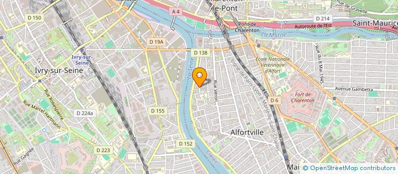 localisation de l'entreprise ESPOIR TRANS à ALFORTVILLE