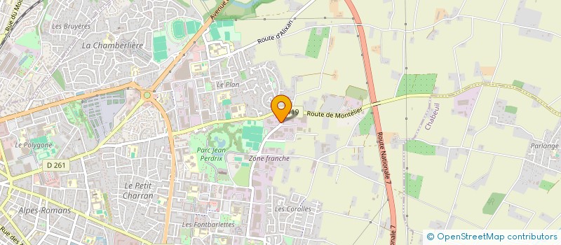 localisation de l'entreprise ESPOIR VALENTINOIS  VALENCE