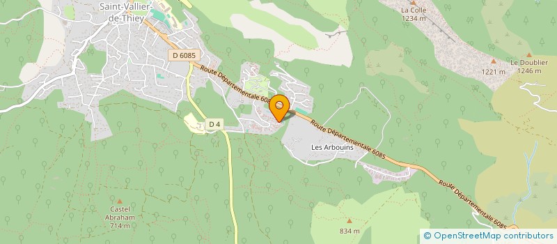 localisation de l'entreprise ESPOIRE & OPTIMISME POUR L'AVENIR & LA NATURE  SAINT-VALLIER-DE-THIEY