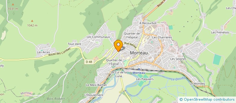 localisation de l'entreprise ESPOIRMEMO  MORTEAU