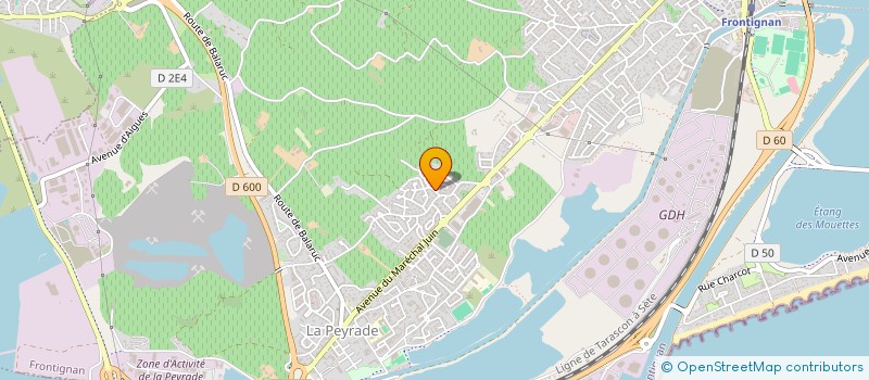 localisation de l'entreprise ESPOIRS à FRONTIGNAN