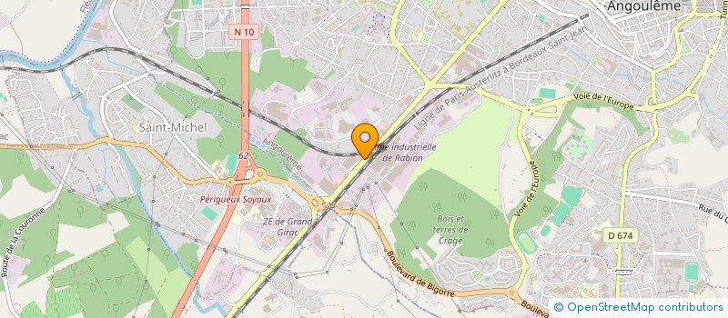 localisation de l'entreprise ESPOIRS BOWLERS DE L ANGOUMOIS à ANGOULEME