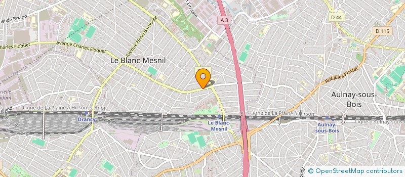 localisation de l'entreprise ESPOIRS JEUNES à LE BLANC-MESNIL