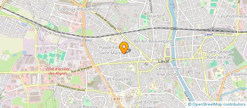 localisation de l'entreprise ESPOIRS POUR TOUS à LAVAL