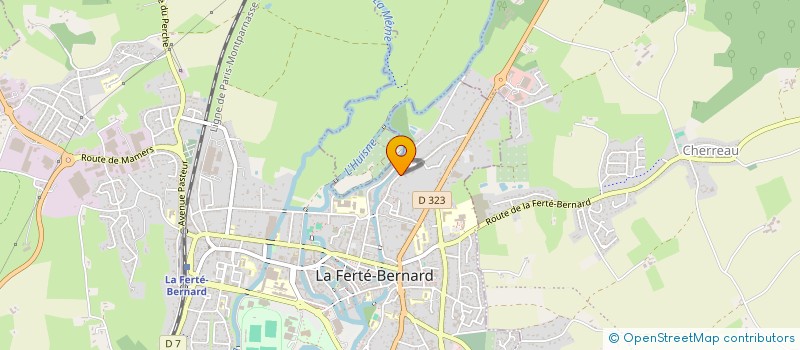 localisation de l'entreprise ESPOIRS SPORTIFS DE CHERRE SECTION FOOTBALL  CHERRE-AU