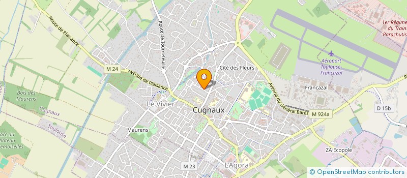 localisation de l'entreprise ESPORT AERO ASSOCIATION  CUGNAUX