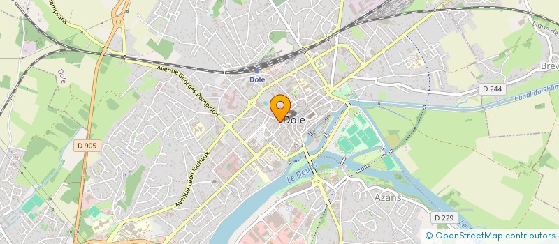 localisation de l'entreprise ESPORT FRANCHE-COMTE à DOLE