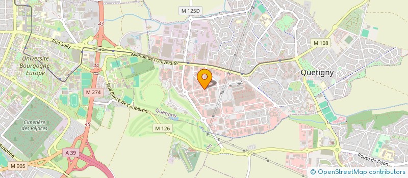 localisation de l'entreprise ESPQ CORPORATE  QUETIGNY