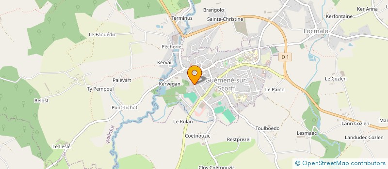 localisation de l'entreprise ESPRIMO à GUEMENE-SUR-SCORFF