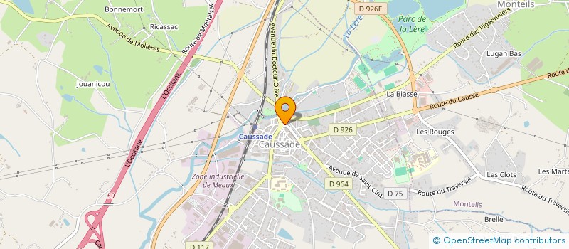 localisation de l'entreprise ESPRIT 9 à CAUSSADE
