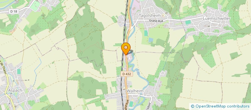 localisation de l'entreprise ESPRIT AUTO  WALHEIM