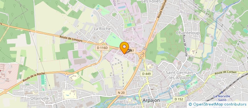 localisation de l'entreprise ESPRIT AUTOMOBILES 91 à ARPAJON