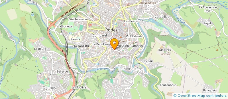 localisation de l'entreprise ESPRIT B  RODEZ