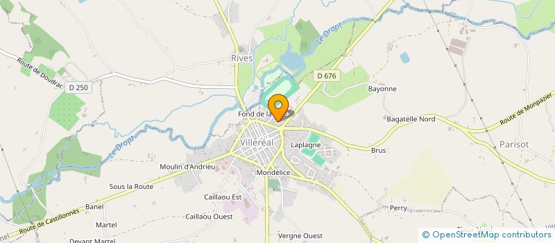 localisation de l'entreprise ESPRIT BASTIDES  VILLEREAL