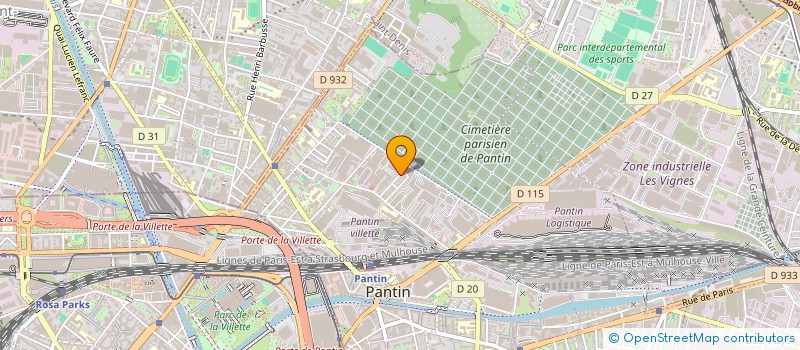 localisation de l'entreprise ESPRIT BATIMENT à PANTIN