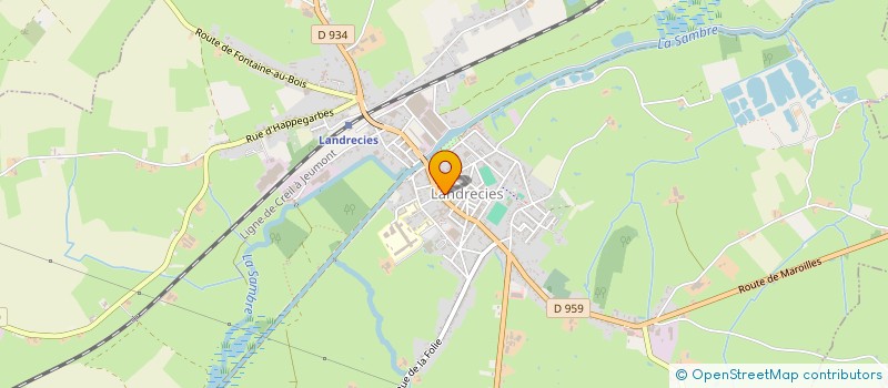 localisation de l'entreprise ESPRIT BEAUTE  LANDRECIES