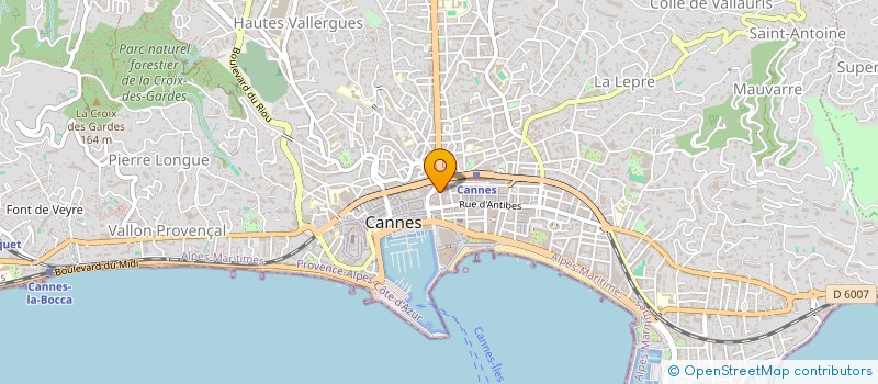 localisation de l'entreprise ESPRIT BEAUTE à CANNES