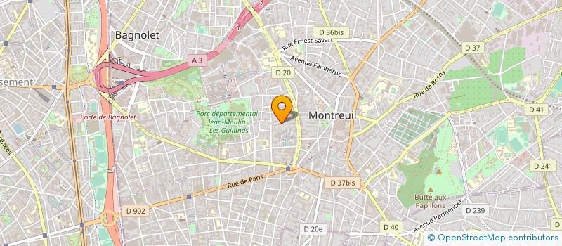 localisation de l'entreprise ESPRIT BEGUINAGE FEDERATION à MONTREUIL