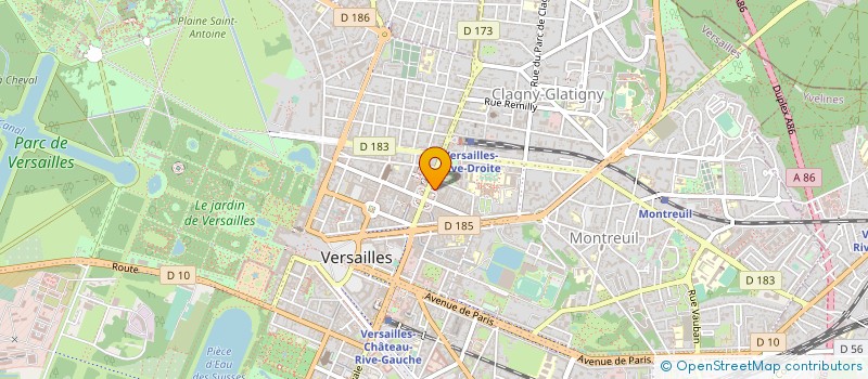 localisation de l'entreprise ESPRIT BISTROT à VERSAILLES
