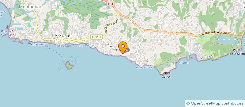 localisation de l'entreprise ESPRIT BLEU FWI  LE GOSIER