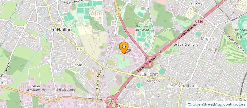 localisation de l'entreprise ESPRIT BOIS  EYSINES