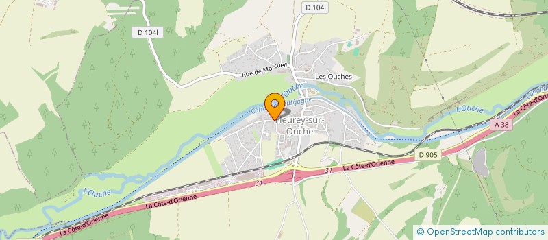 localisation de l'entreprise ESPRIT BOTANIQUE  FLEUREY-SUR-OUCHE