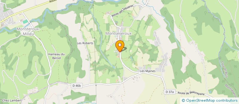 localisation de l'entreprise ESPRIT BRINDILLE  MONTSEVEROUX