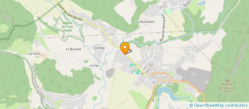 localisation de l'entreprise ESPRIT CHARPENTE  SAINT-ETIENNE-DE-CROSSEY
