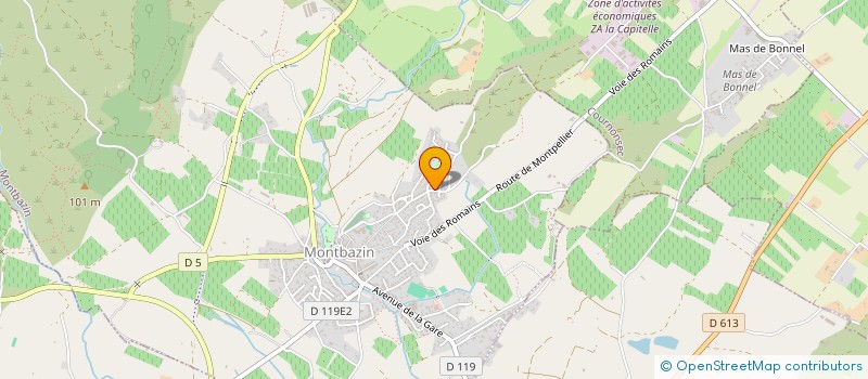 localisation de l'entreprise ESPRIT CLOUD  MONTBAZIN