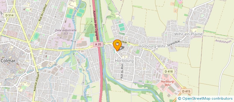 localisation de l'entreprise ESPRIT COIFF  HORBOURG-WIHR